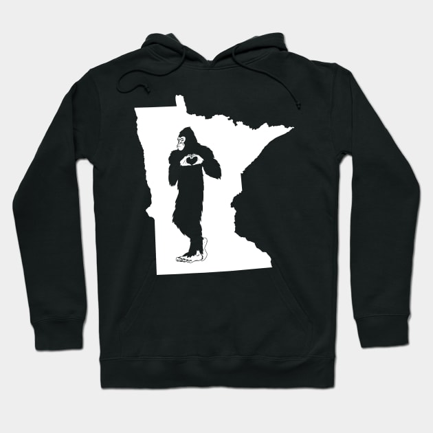 Minnesota Bigfoot Hoodie by Tesszero